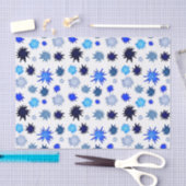 Paint Splash in Blue Pattern Tissuepapier (Craft)