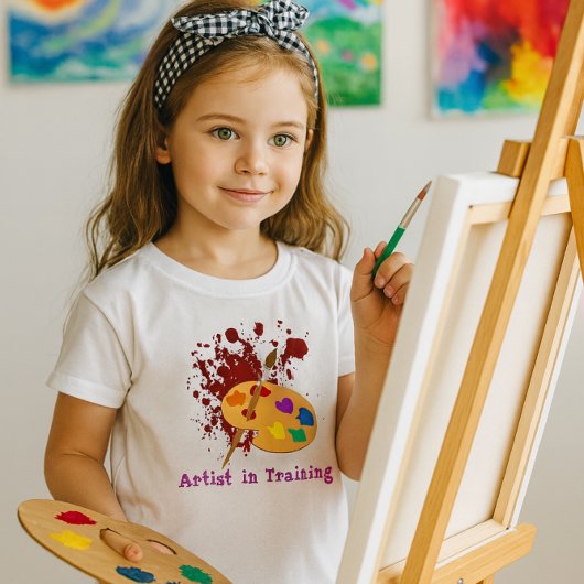 Paint Splash Meisjes T-Shirt