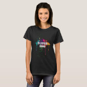 Paint Splashed Super moeder T-shirt (Voorkant volledig)