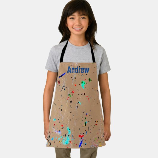 Paint Splashes Arty Custom Crafting Schort (Insitu)