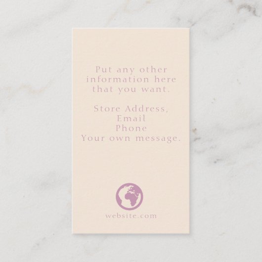 Paint splashes dank u voor uw aankoop informatiekaartje (Achterkant)