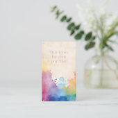 Paint splashes dank u voor uw aankoop informatiekaartje (Staand voorkant)