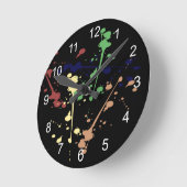 Paint Splat  Ronde Klok (Hoek)