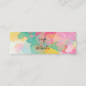 Paint Splat Social Media visitekaartje (Achterkant)