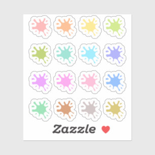 Paint Splats Datum Hoesjes Art Teacher Bujo Planne Sticker