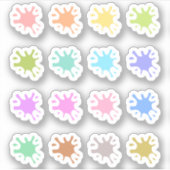 Paint Splats Datum Hoesjes Art Teacher Bujo Planne Sticker (Voorkant)