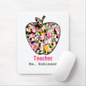 Paint Splatter Apple Teacher Mousepad Muismat (Met muis)