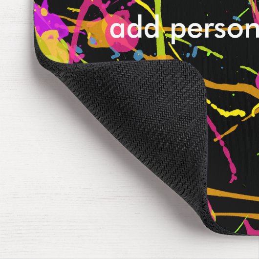 Paint Splatter Cool Art Artist Painter Muismat (Hoek)