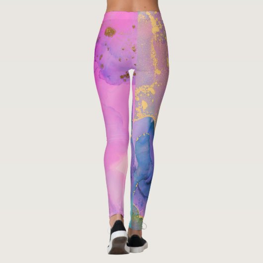 Paint Splatter Cotton Snoep Fields Leggings (Achterkant)