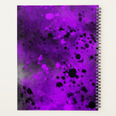 Paint Splatter Effect paarse & Zwart Planner (Achterkant)