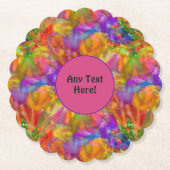 Paint Splatter Fun - Vingerverf voor het vieren Kartonnen Onderzetters (Voorkant)