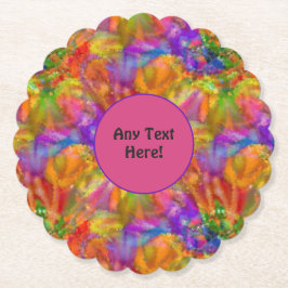 Paint Splatter Fun - Vingerverf voor het vieren Kartonnen Onderzetters