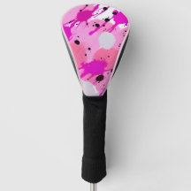 Paint Splatter Golf Head Hoesje