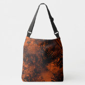 Paint Splatter Hatching Effect Sinaasappel & Zwart Crossbody Tas (Voorkant)