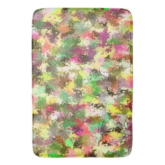 Paint Splatter herfstkleur bladeren Abstract Badmat (Voorkant Verticaal)