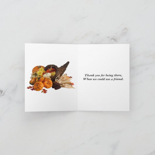 Paint Splatter herfstkleur bladeren Abstract Bedankkaart (Binnen)