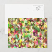 Paint Splatter herfstkleur bladeren Abstract Briefkaart (Voorkant / Achterkant)