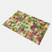 Paint Splatter herfstkleur bladeren Abstract Deurmat (Schuin)