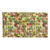 Paint Splatter herfstkleur bladeren Abstract Kussensloop (Achterkant-Rechts)