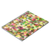 Paint Splatter herfstkleur bladeren Abstract Notitieboek (Linkerzijde)