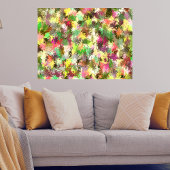 Paint Splatter herfstkleur bladeren Abstract Perfect Poster