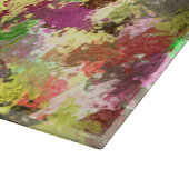Paint Splatter herfstkleur bladeren Abstract Snijplank (Hoek)