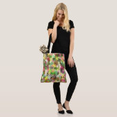 Paint Splatter herfstkleur bladeren Abstract Tote Bag (Op model)