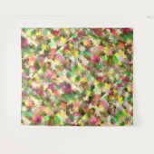 Paint Splatter herfstkleur bladeren Abstract Wandkleed (Voorkant (horizontaal))