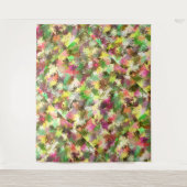 Paint Splatter herfstkleur bladeren Abstract Wandkleed (Voorkant)