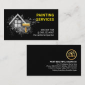 Paint Splatter Home Painting Service Visitekaartje (Voorkant / Achterkant)