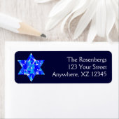 Paint Splatter Jewish Star Etiket (Insitu)