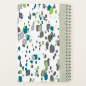 Paint Splatter Journal – Green, Blue & Purple Art Notitieboek (Achterkant)