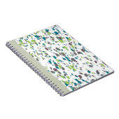 Paint Splatter Journal – Green, Blue & Purple Art Notitieboek (Rechterzijde)