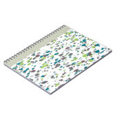 Paint Splatter Journal – Green, Blue & Purple Art Notitieboek (Linkerzijde)