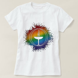 Paint Splatter LGBT Rainbow Unitair universeel T-shirt