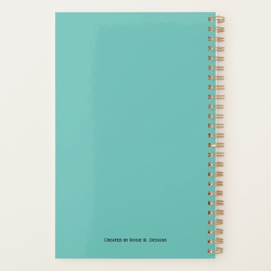 Paint Splatter Maandelijkse Planner (Achterkant)