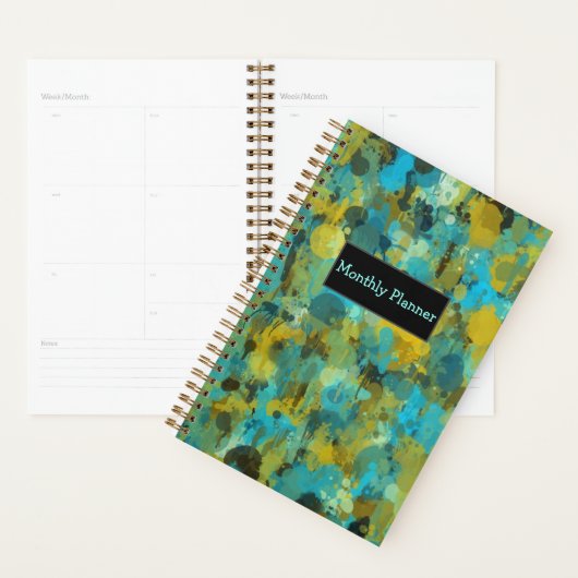 Paint Splatter Maandelijkse Planner (Display)