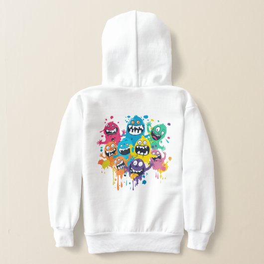 Paint Splatter Monsters-trui (Laag Achter)
