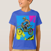 Paint Splatter - Motorcross Rider T-shirt (Voorkant)