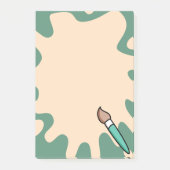 Paint Splatter Paint Brush Artistiek Post-it® Notes (Voorkant)