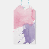 Paint Splatter Party Bedankt Cadeau Label Cadeaulabel (Achterkant)