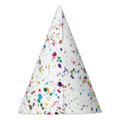 Paint Splatter Party Pet Feesthoedjes (Achterkant)