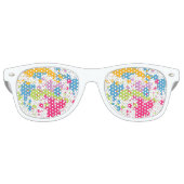 Paint Splatter Party Shades Retro Zonnebril (Voorkant)
