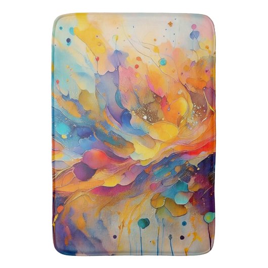 Paint Splatter Pattern 2 Badmat (Voorkant Verticaal)