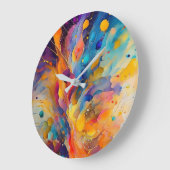 Paint Splatter Pattern 2 Grote Klok (Hoek)