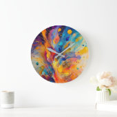 Paint Splatter Pattern 2 Grote Klok (Huis)