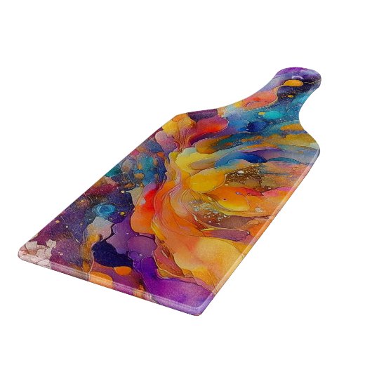 Paint Splatter Pattern 2 Snijplank (Hoek)