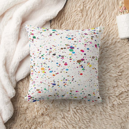 Paint Splatter Pillow Kussen (Deken)