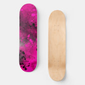Paint Splatter Roze Skateboard (Voorkant)