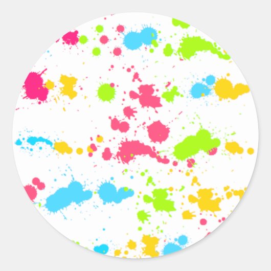Paint Splatter Sticker (Voorkant)